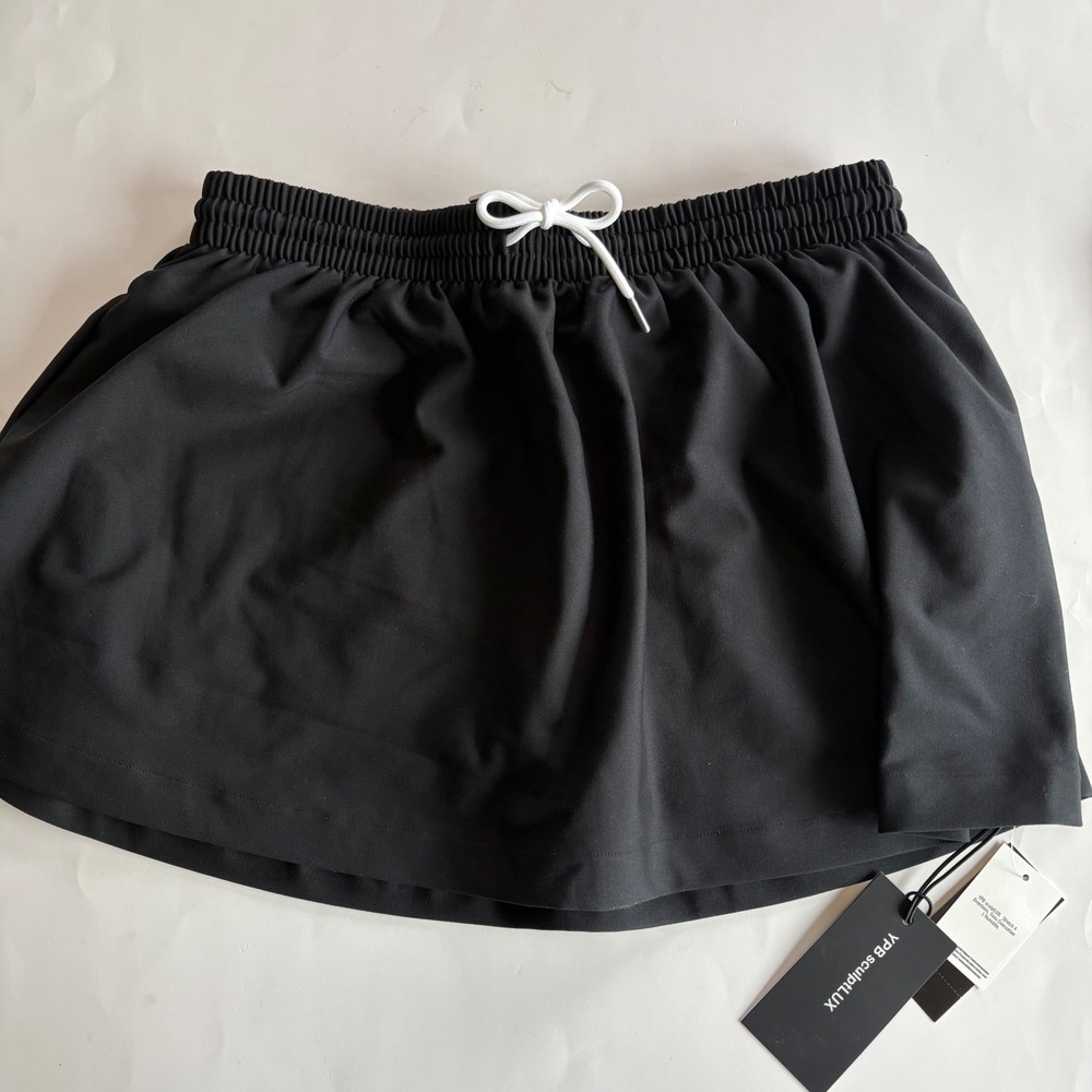 Abercrombie & Fitch YPB sculptLUX Active Skort Black Medium Performance NWT